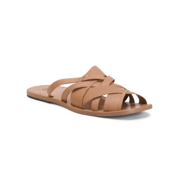 BEEK Honey Made In Mexico Leather Handmade Bittern Flat Sandals